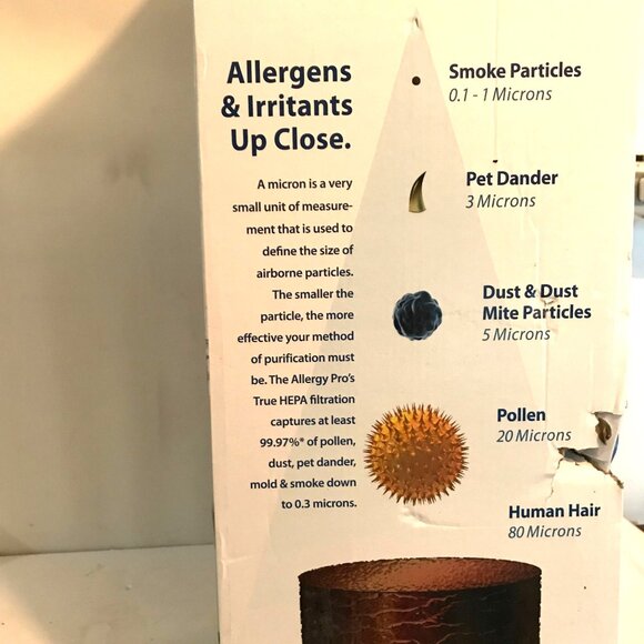 Allergy Pro Professional Air Purifier With True HEPA Filtration - Captures Polle - Picture 11 of 15